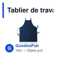 Tablier de travail personnalisable Konner avec logo - Miniature 10