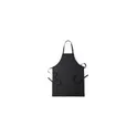 Variante noir - Tablier de travail personnalisable Konner avec logo