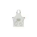 Variante Vert clair / Blanc - Tablier de cuisine personnalisable en coton à rayures avec logo - Lord Nelson Victory