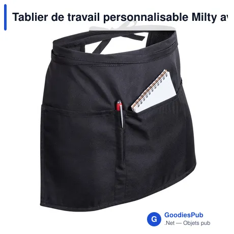 Tablier de travail personnalisable Milty avec logo