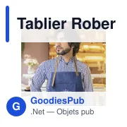 Tablier de travail personnalisable Rober avec logo - Miniature 3