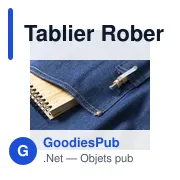 Tablier de travail personnalisable Rober avec logo - Miniature 4