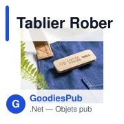 Tablier de travail personnalisable Rober avec logo - Miniature 5