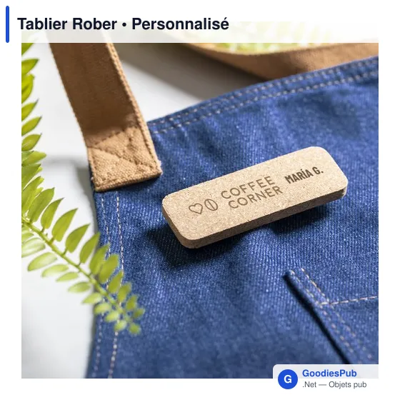 Tablier de travail personnalisable Rober avec logo - Image 5