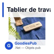 Tablier de travail personnalisable Rober avec logo - Miniature 6