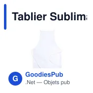 Tablier Sublimation Salmux - Miniature 2