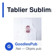 Tablier Sublimation Salmux - Miniature 3