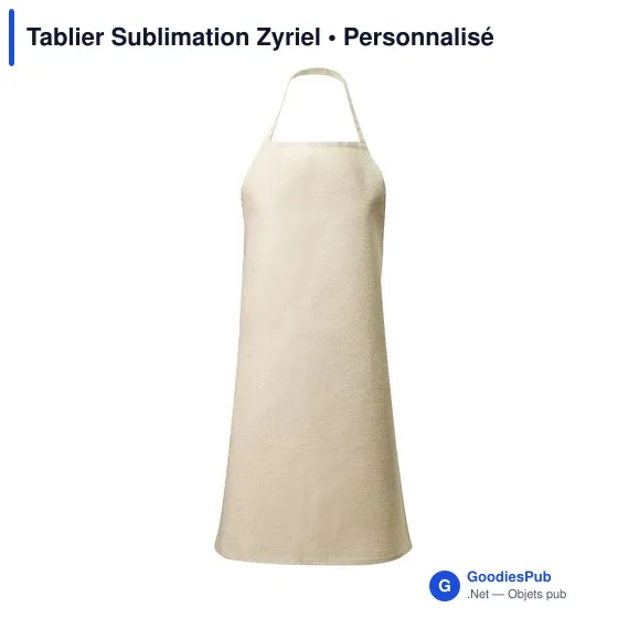 Tablier de travail personnalisable en polyester avec logo - Zyriel - Image 3
