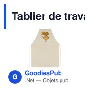 Tablier de travail personnalisable en polyester avec logo - Zyriel - Miniature 4