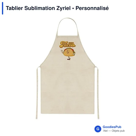 Tablier de travail personnalisable en polyester avec logo - Zyriel - Image 4