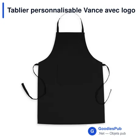 Tablier personnalisable Vance avec logo - Rouge