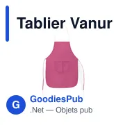Tablier de travail personnalisable Vanur avec logo - Miniature 3
