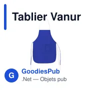 Tablier de travail personnalisable Vanur avec logo - Miniature 5