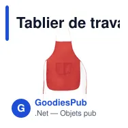 Tablier de travail personnalisable Vanur avec logo - Miniature 9