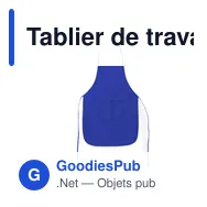Tablier de travail personnalisable Vanur avec logo - Miniature 10
