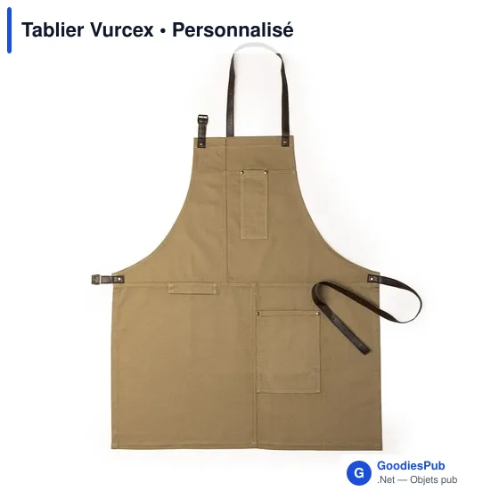 Tablier de travail personnalisable Vurcex avec logo - Image 1