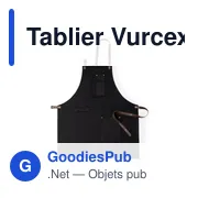 Tablier de travail personnalisable Vurcex avec logo - Miniature 3