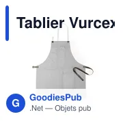 Tablier de travail personnalisable Vurcex avec logo - Miniature 7
