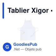 Tablier Xigor - Miniature 1