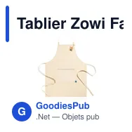 Tablier Zowi Fairtrade - Miniature 2