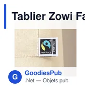 Tablier Zowi Fairtrade - Miniature 4