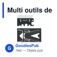 Multi outils de poche personnalisable avec logo - Cadeau client - Miniature 4