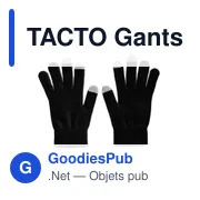 TACTO Gants tactiles smartphones - Miniature 1
