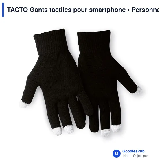 TACTO Gants tactiles smartphones - Image 3