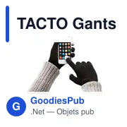 TACTO Gants tactiles smartphones - Miniature 4