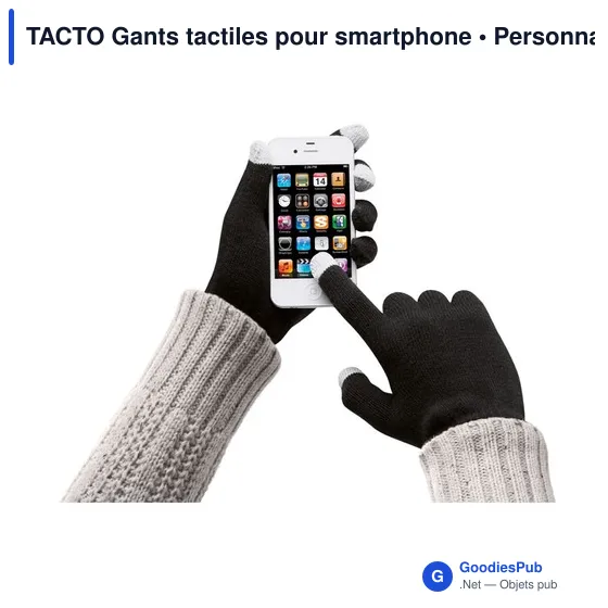 TACTO Gants tactiles smartphones - Image 4