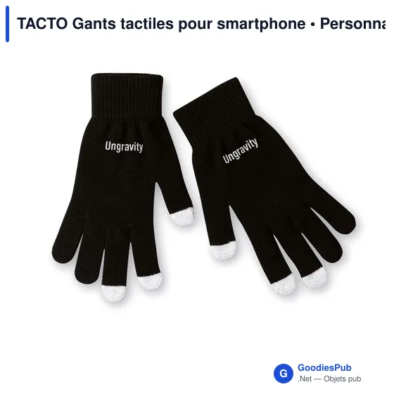 TACTO Gants tactiles smartphones - Image 5
