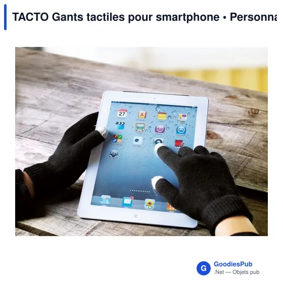 TACTO Gants tactiles smartphones - Image 6