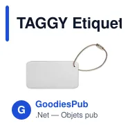 TAGGY Etiquette à bagages. - Miniature 2