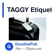 TAGGY Etiquette à bagages. - Miniature 4