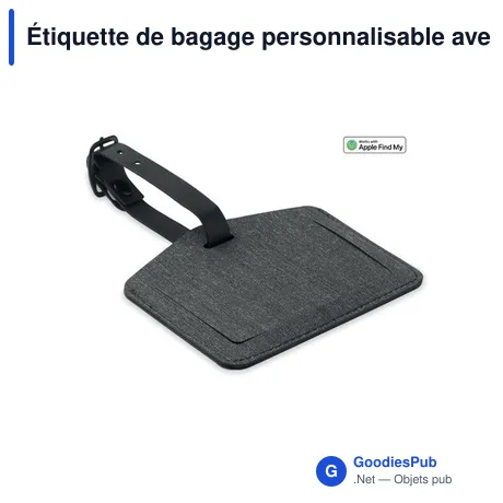 Étiquette de bagage personnalisable avec logo - TAGSMART