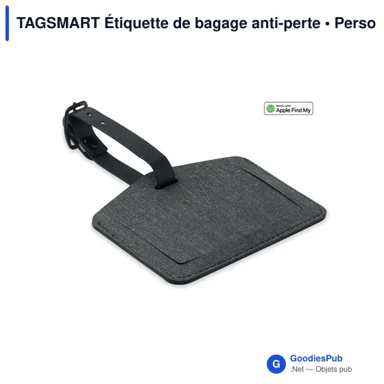 Étiquette de bagage personnalisable avec logo - TAGSMART - Image 1