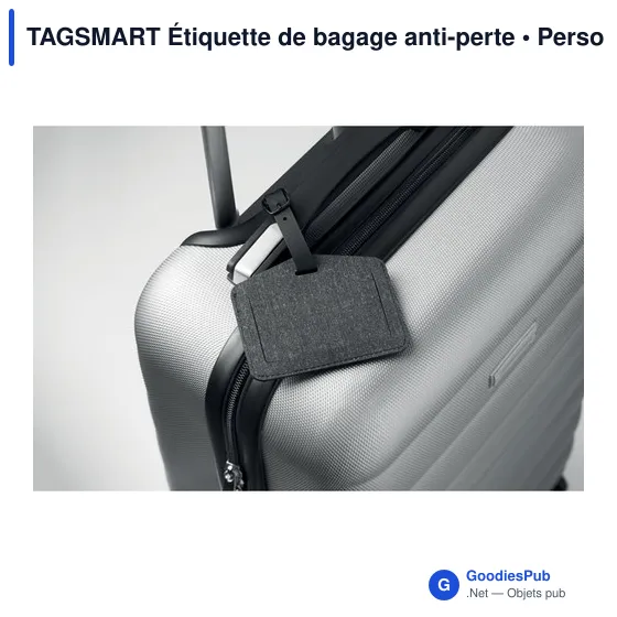 Étiquette de bagage personnalisable avec logo - TAGSMART - Image 3