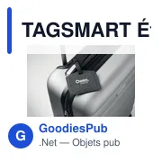 Étiquette de bagage personnalisable avec logo - TAGSMART - Miniature 4