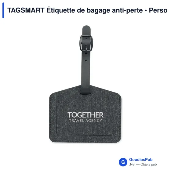 Étiquette de bagage personnalisable avec logo - TAGSMART - Image 5