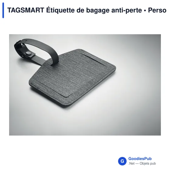 Étiquette de bagage personnalisable avec logo - TAGSMART - Image 6