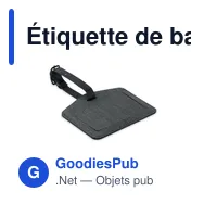 Étiquette de bagage personnalisable avec logo - TAGSMART - Miniature 9