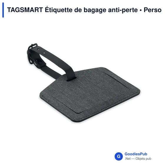 Étiquette de bagage personnalisable avec logo - TAGSMART - Image 9