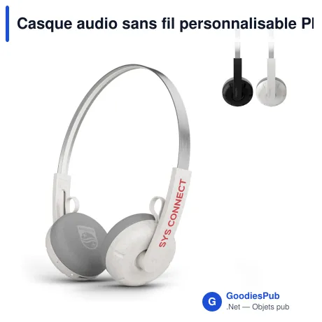 Casque audio sans fil personnalisable Philips supra-auriculaire avec logo - TAH2000