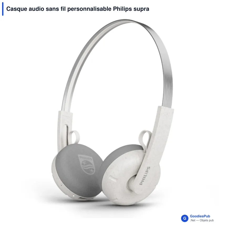 Casque audio sans fil personnalisable Philips supra-auriculaire avec logo - TAH2000 - Image 3