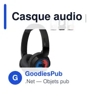 Casque audio personnalisable Philips Bluetooth antibruit avec logo - TAH3209 - Miniature 1