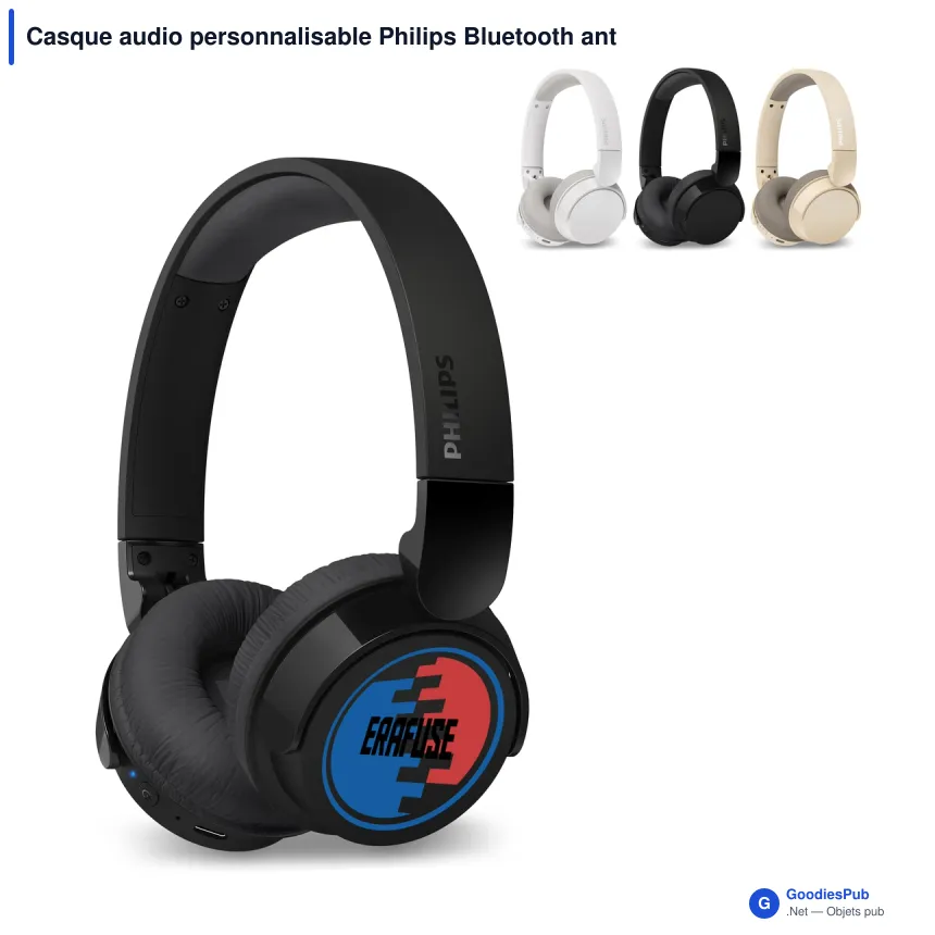 Casque audio personnalisable Philips Bluetooth antibruit avec logo - TAH3209 - Image 1