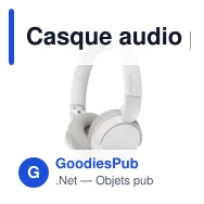 Casque audio personnalisable Philips Bluetooth antibruit avec logo - TAH3209 - Miniature 2