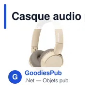 Casque audio personnalisable Philips Bluetooth antibruit avec logo - TAH3209 - Miniature 3