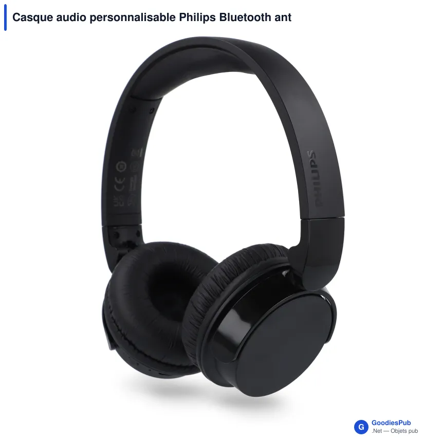 Casque audio personnalisable Philips Bluetooth antibruit 55 h avec logo - TAH4209 - Image 4