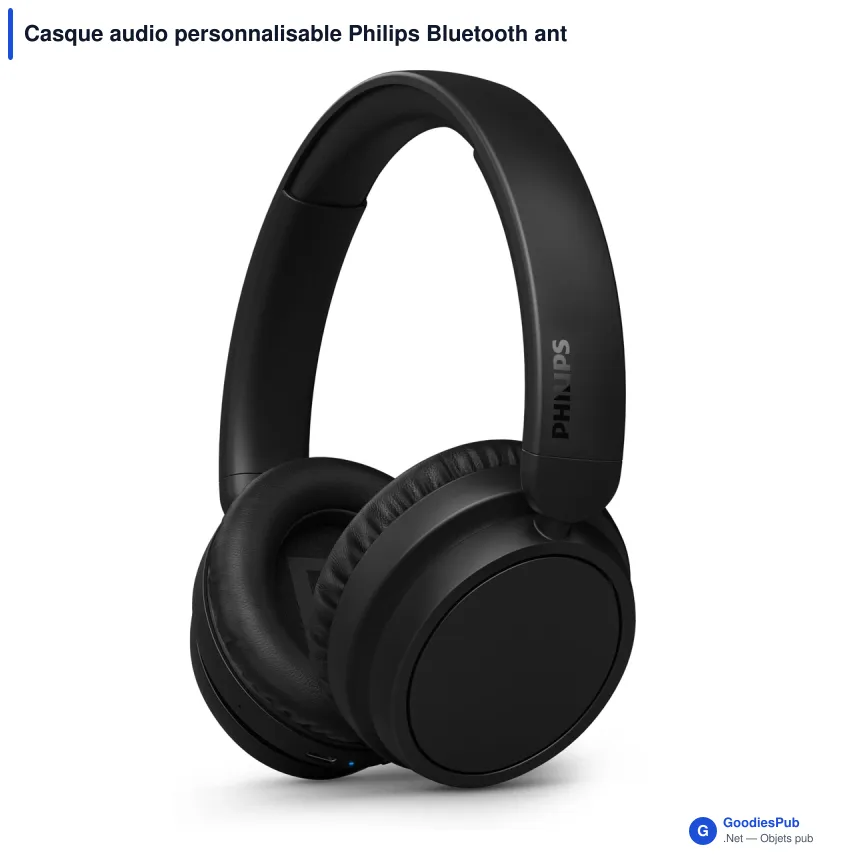 Casque audio personnalisable Philips Bluetooth antibruit 65 h avec logo - TAH5209 - Image 2